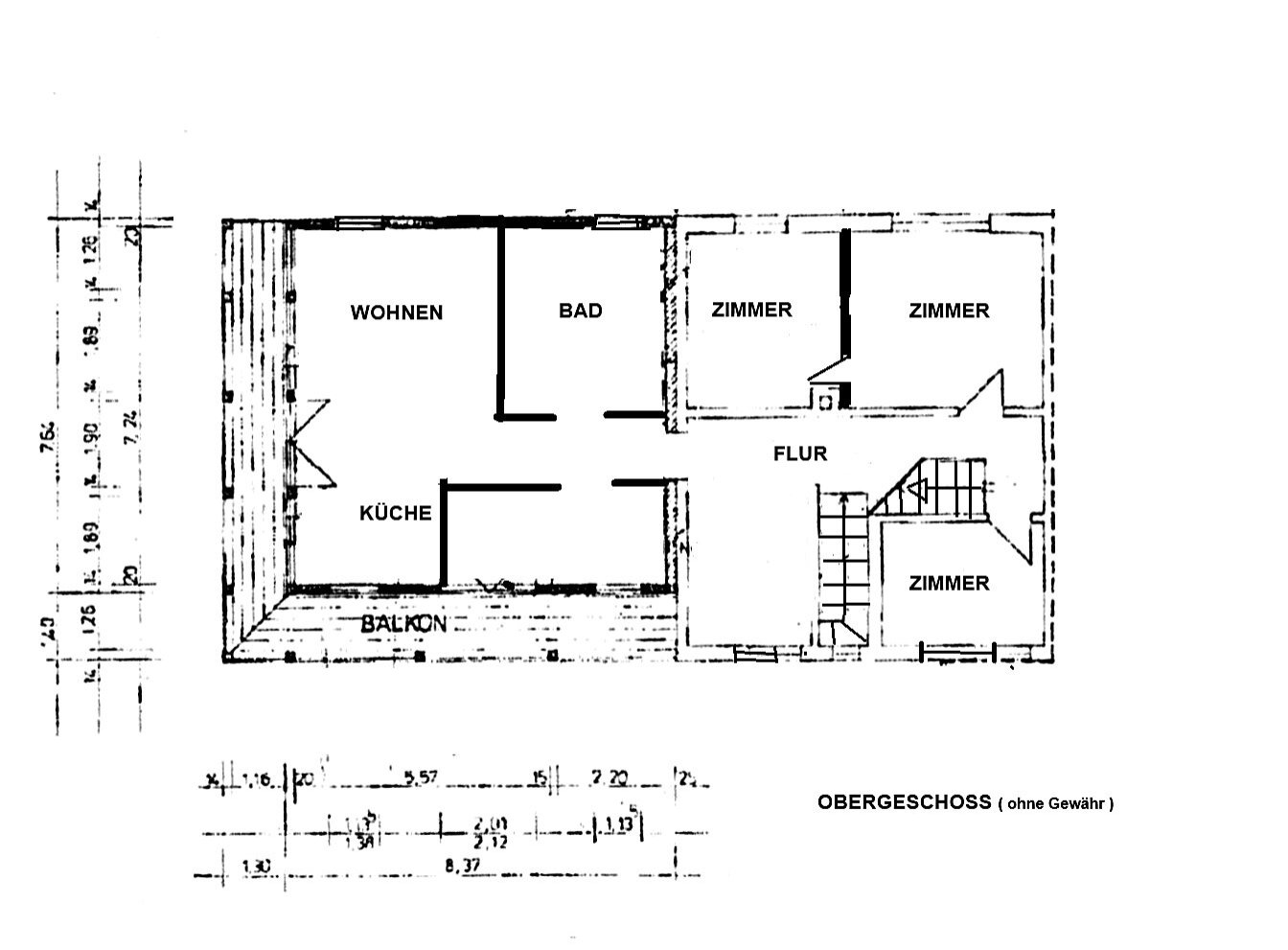 Grundriss - Obergeschoss