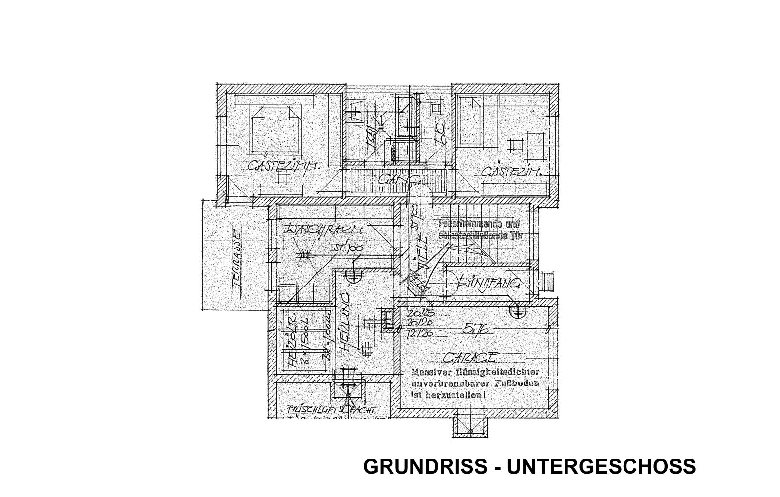 Grundriss - Untergeschoss